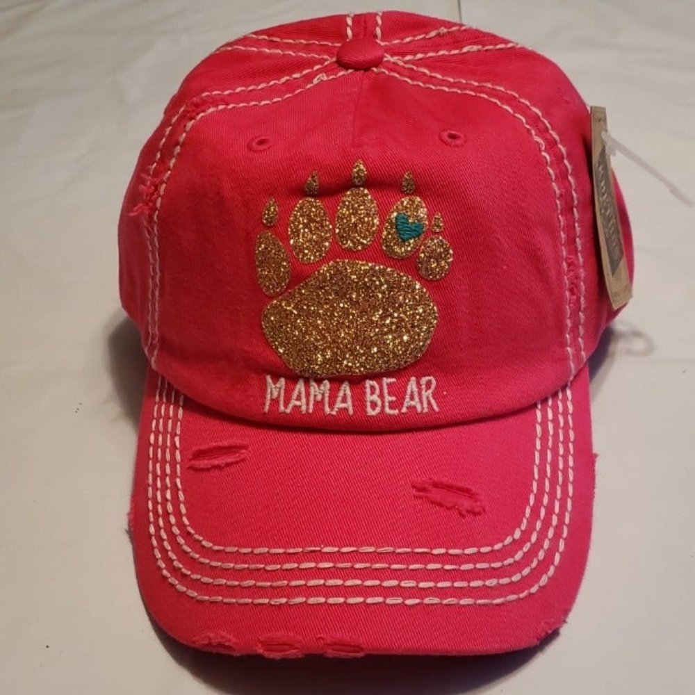 "Mama Bear" Cap (Hot Pink)